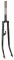FO 04 26 B Forcella R 26 verniciata nera con bilancini